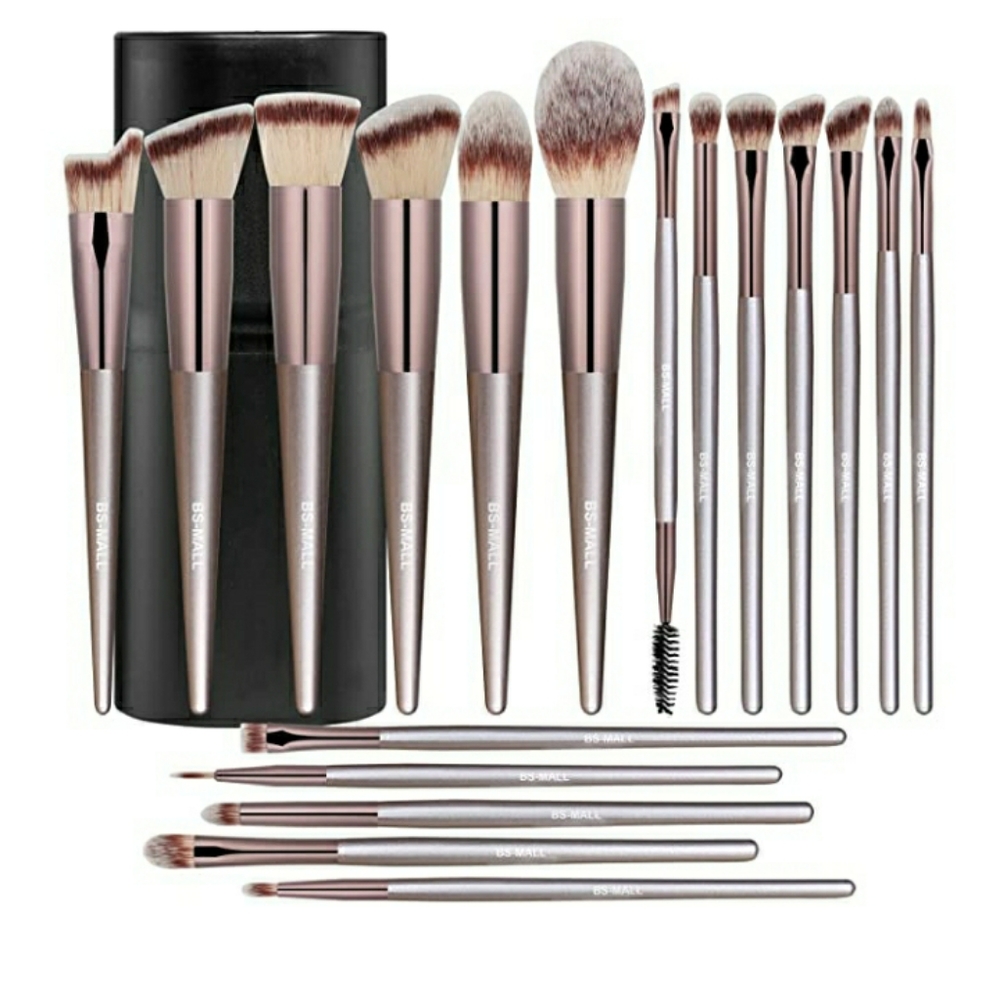 18 piece premium synthetic makeup brush kit